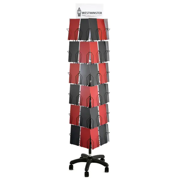 Wholesale Retail Shop Design 4 Sided Rotating Gift Card Floor Standing Detachable Display Rack