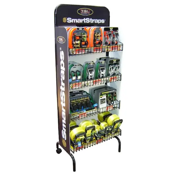SMARTSTRAPS Single Sided Car Tile Downs Accessories Display Racks For Retail Stores