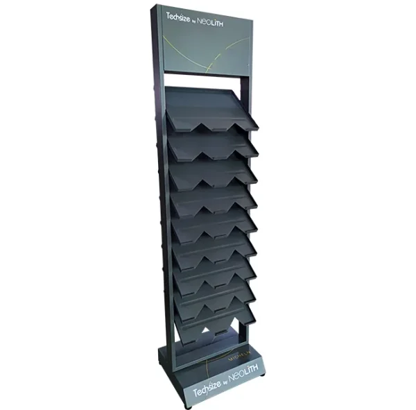Custom metal floor display rack
